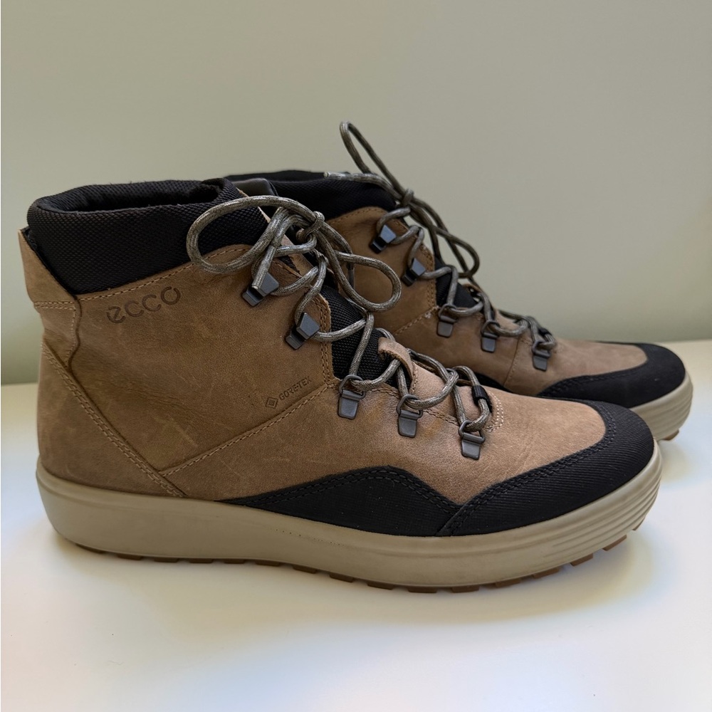 Ecco Soft 7 Tred GoreTex GTX Yak Leather Mid Boot Mens 8‎ Casual Hiking Trail